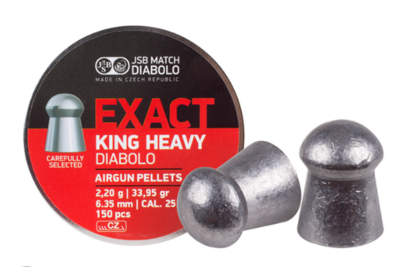 JSB キングヘビー MKII 6.35mm 33.95gr 150発入