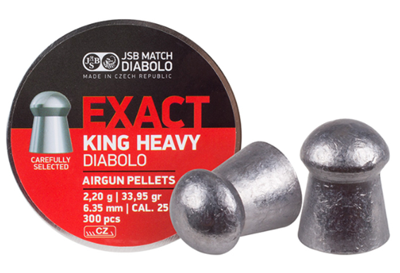 JSB キングヘビー 6.35mm 33.95gr 300発入