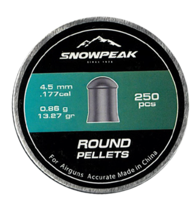 スノーピーク　ラウンド 4.5mm 13.27gr 250発入