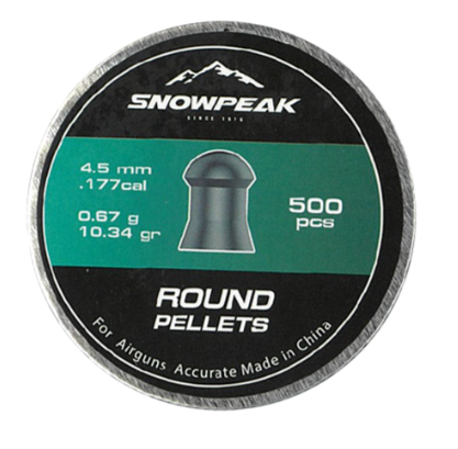スノーピーク　ラウンド 4.5mm 10.34gr 500発入